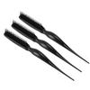 3Pcs Tsing Hair Brush Ergonomic Handle Portable Tsing Brush Rat Tail Comb for Home Travel