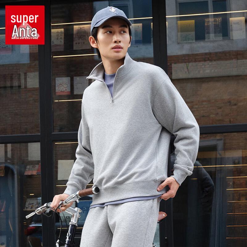 Anta SOFT Men's Half-Zip Pullover Sweatshirt