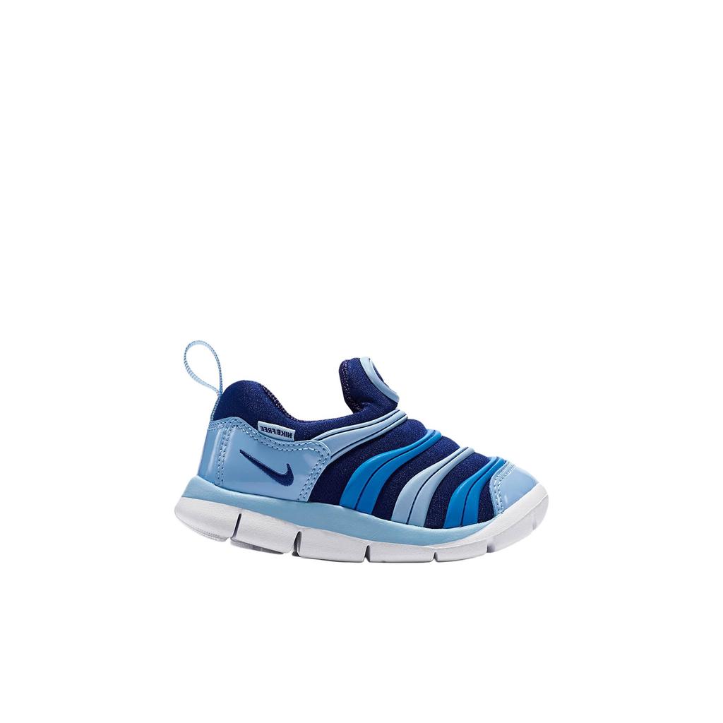 Nike Dynamo Free Moda Confortável Durável Respirável Cano Baixo Sapatos de Caminhada Sapatos de Bebê Azul 343938-415