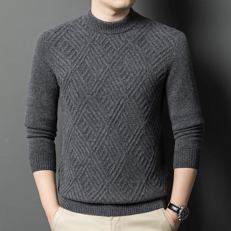 

Firstview Men s Winter 5-Gauge Thickened Wool Sweater FV25D1995 M