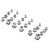400Pcs 24 Values Electrolytic Capacitor Black SMD Aluminum Electrolytic Capacitors Assortment Kit
