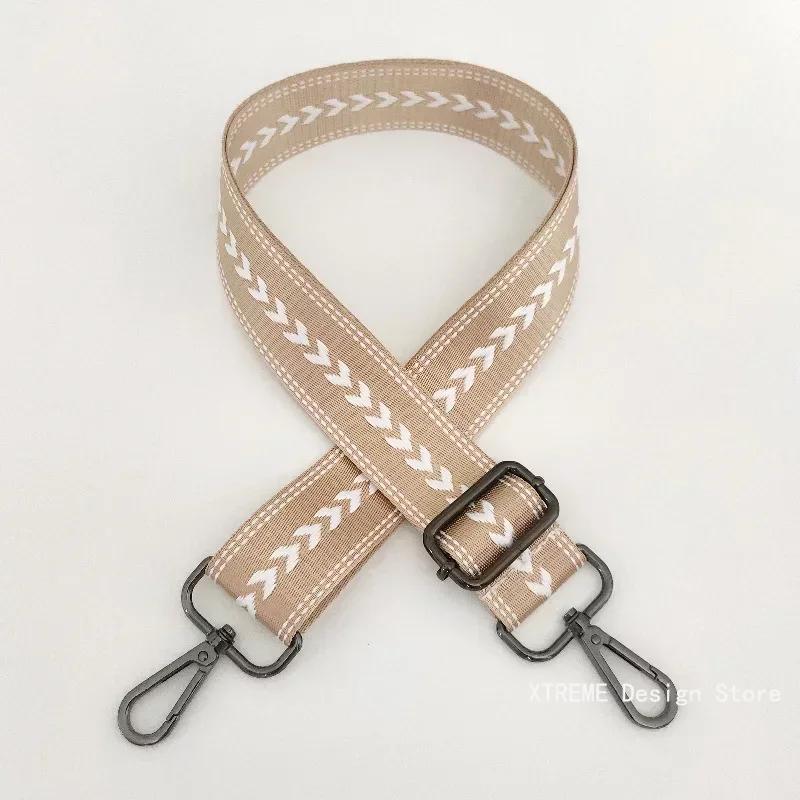New Color Nylon Wide 3.8cm Shoulder Bag Strap Adjustable Straps for Crossbody Messenger Shoulder Bag Accessories Handbag Straps