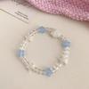 Korean Romantic Shell Star Beaded Bracelet for Women Girls Cute Harajuku Y2K Candy Color Starfish Bracelet Jewelry Accessories