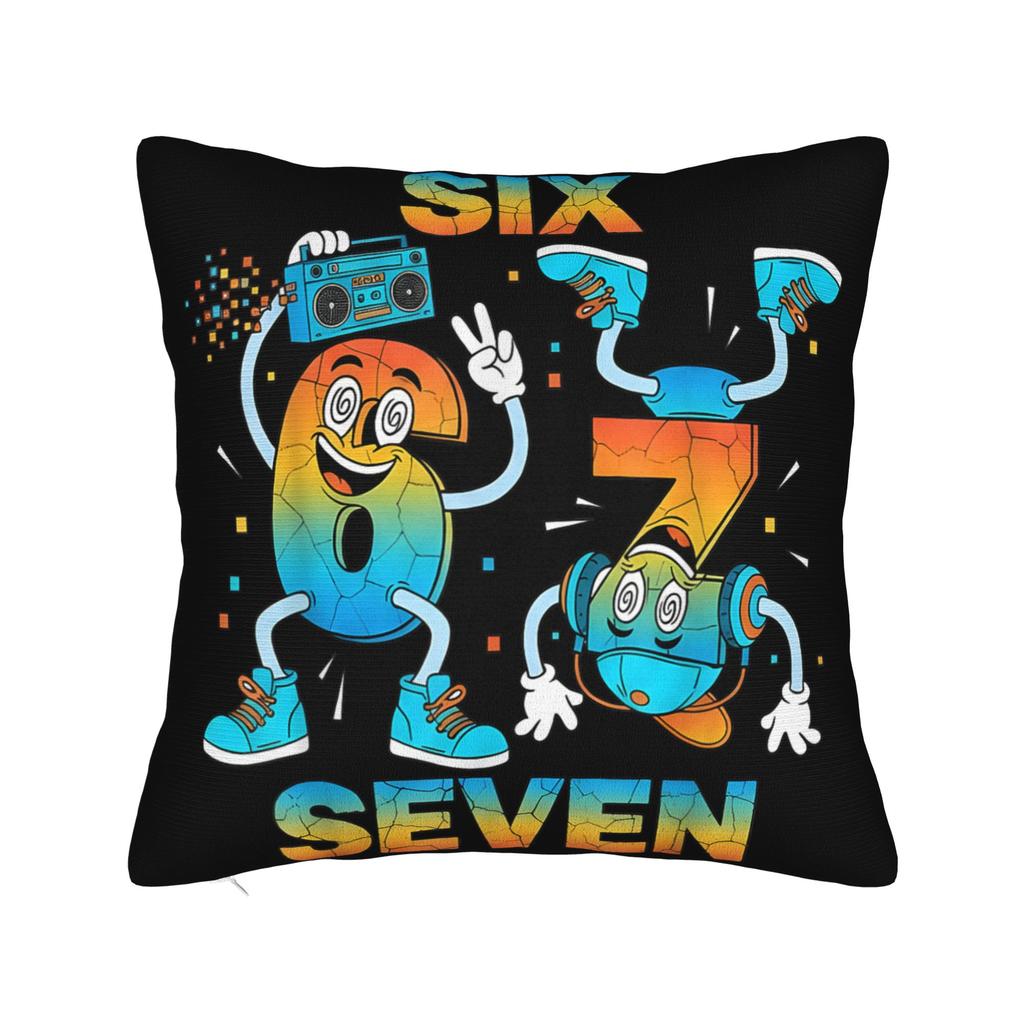Pillow Cover 67 Six Seven 6-7 Funny Italian Brainrot Gaming Meme Fashion Pillow Case For Wedding Party Home Decor Pillowcases