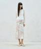 RE RHEE Printed Wrap Midi Skirt
