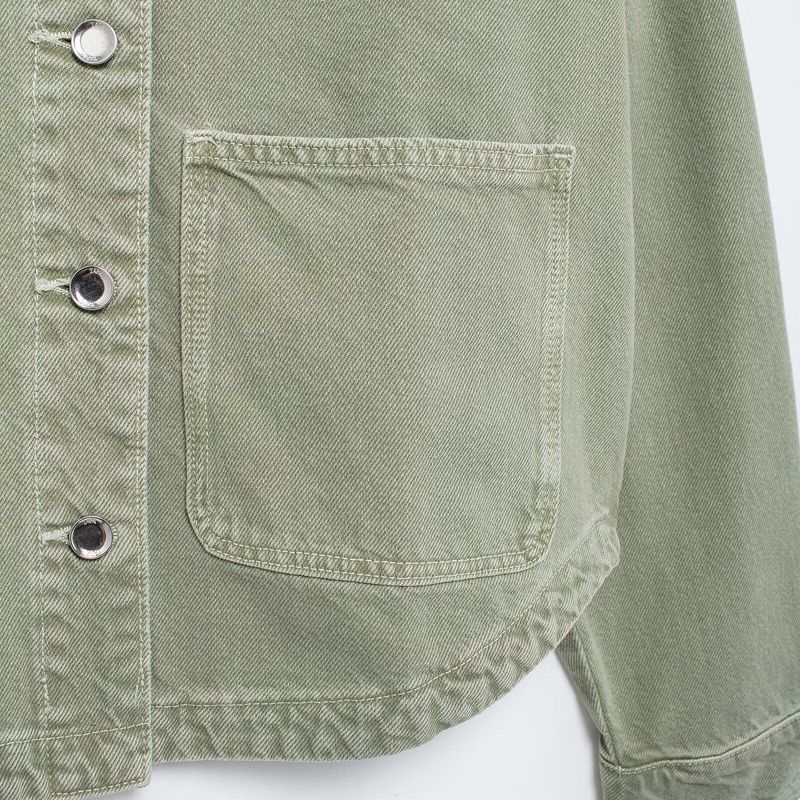 Kaslead New Arrival Women's Clothing Fashion Style Fashion Sticker Cloth Decoration Denim Jacket Coat 0108229