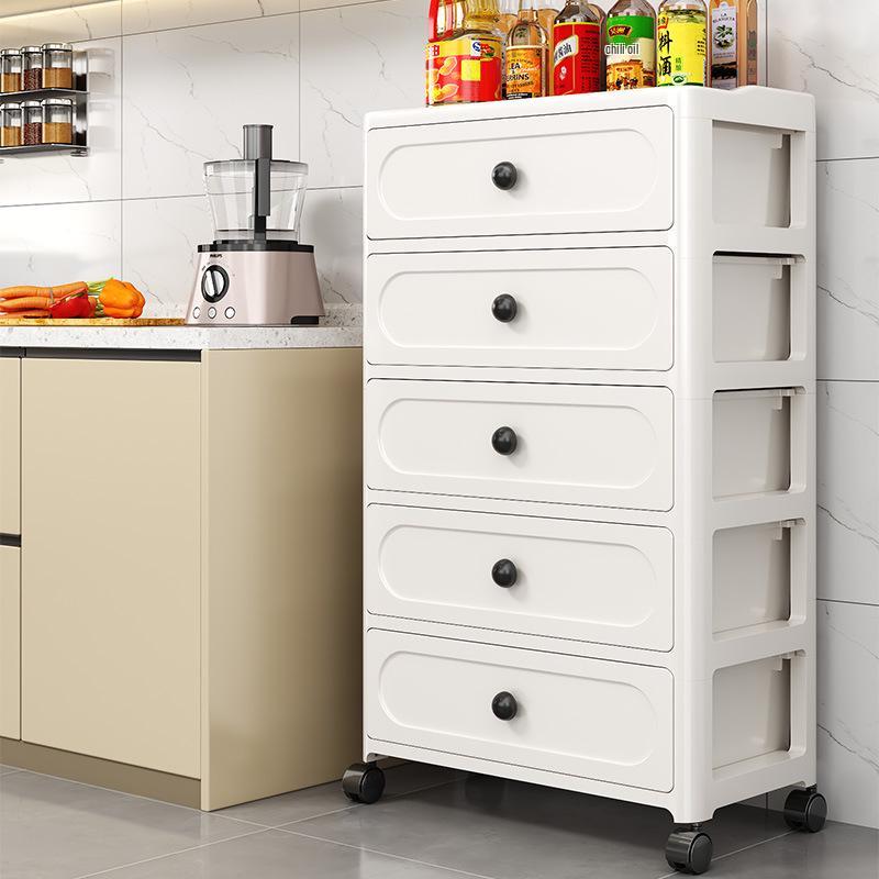 Seven-Layer No-Assembly Multi-Layer Plastic Storage Cabinet for Kitchen and Bedroom