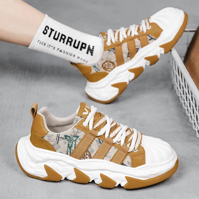 FashionMens Sneakers Walking Men Casual Schuhe Modemarke Laufsport Männliche Mann Sneakers Schuhe für Männer Designer Plateau Herrenschuhe