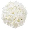 65 Pcs Artificial Silk Hydrangea Flowers 9.8 In Bouquet Arrangement White