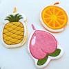Cartoon Fruit Hand Towel Hanging Absorbent Bathroom Kerchief Coral Fleece Thickened Washcloth