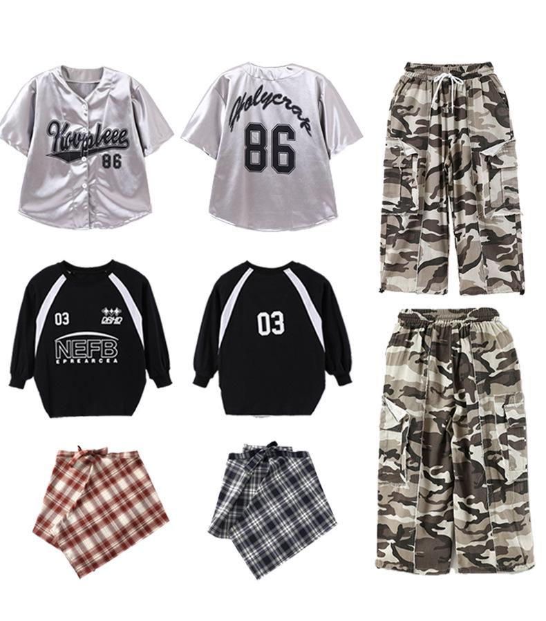 Abbigliamento Hip Hop alla Moda per Bambini: Street Dance, Jazz, Abbigliamento da Performance Cool per Ragazzi e Ragazze