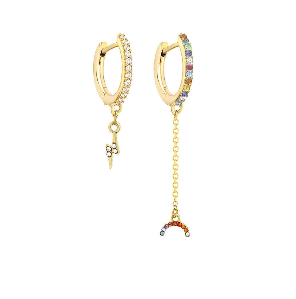 

Butterfly Earrings Copper For Women Elegant And Fashionable Asymmetrical Design CH0847