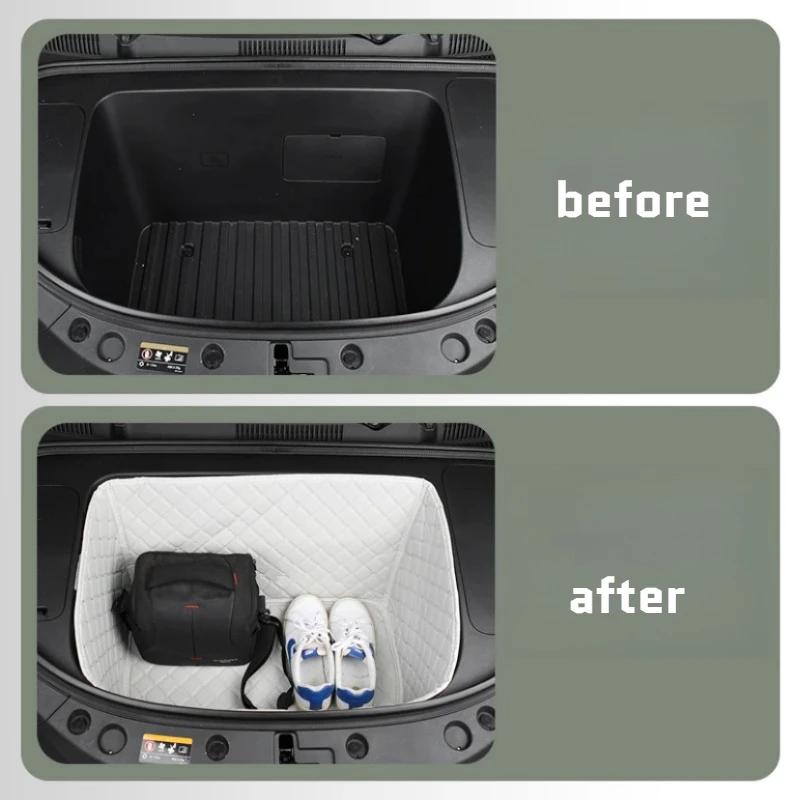 Front Cargo Liner For Geely EX2 Geome Xingyuan 2025 2026 Full-Coverage Leather Protection Mat Interior Decoration Car Mat