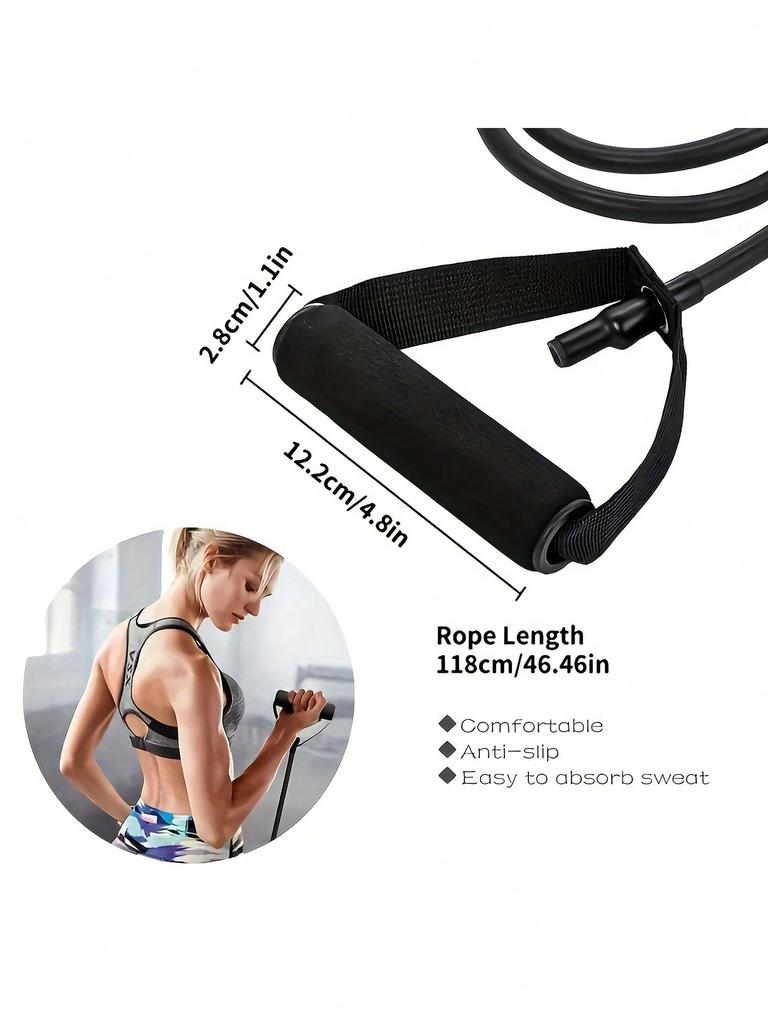 Adjustable Resistance Band with Handles for Home Workouts, Strength Training, Pilates, Stretching & Full Body Exercise