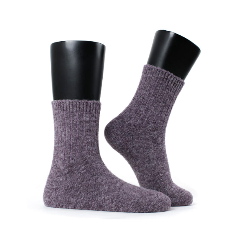 Women s Angora Wool Socks Purple 235~275mm