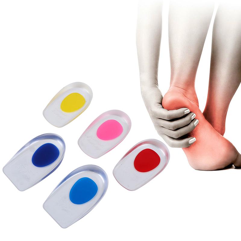 Buy 2 Heel Pads Silicone Insoles Gel Heel Cushion Shoe Inserts at