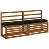 2 piece Bench Cushions VUGHT 2 pcs 100percent  Polyester Black