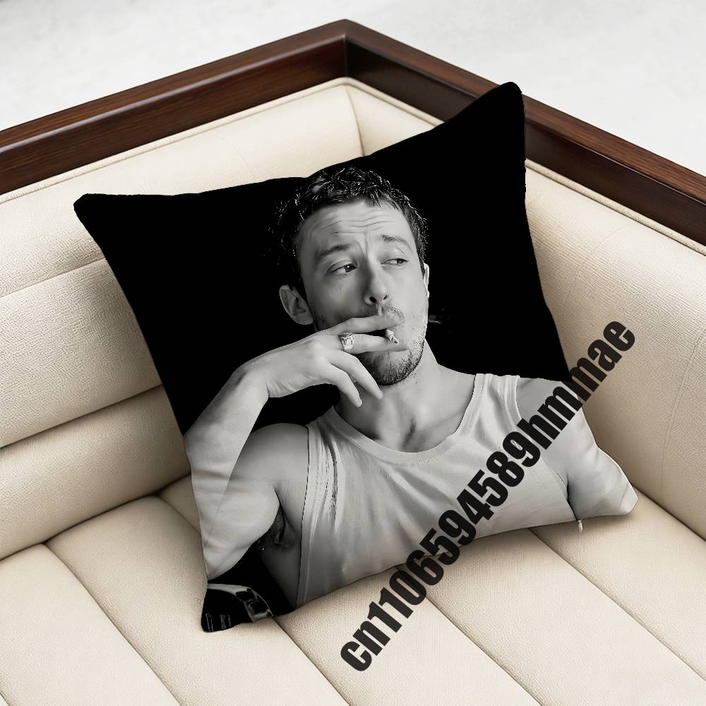 For 45X45Cm 40X40Cm British Actor J-Joseph Quinn Cat Throw Pillow Case Sham Square Car Pillowcase Pad Cushion Cover