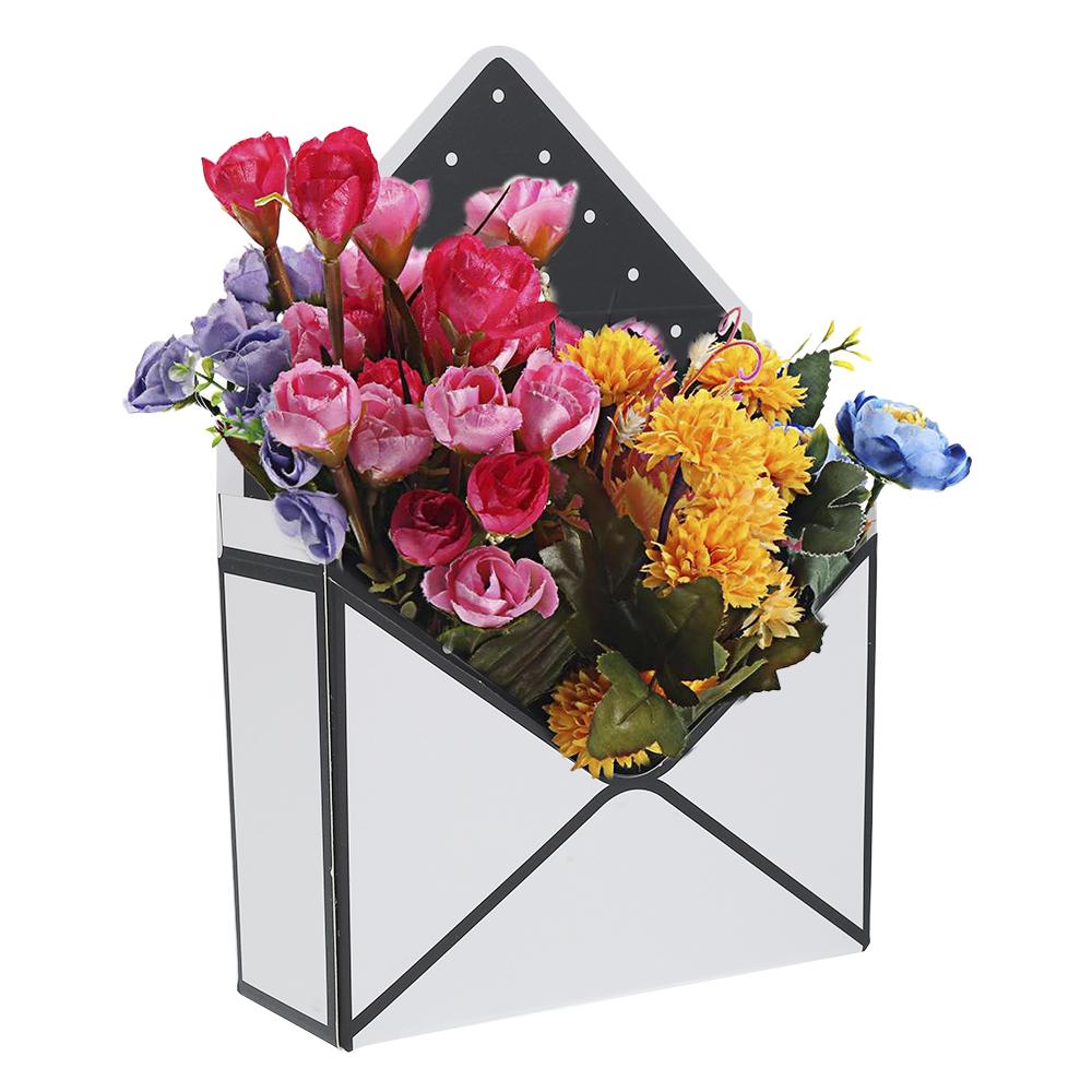 6/12Pcs Envelope Folded Flower Boxes Bouquet Storage Box Creative Wedding Party Valentine's Day Flower Boxes Envelope Flower Box
