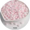 6mm Cream Macaron Pearlescent Glass Abacus Beads for DIY Jewelry & Hair Accessories