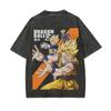 Dragon Ball Anime Printed Tshirt Mens and Womens Washed Tshirt High Quality Vintage Cotton Tshirt Harajuku Tops