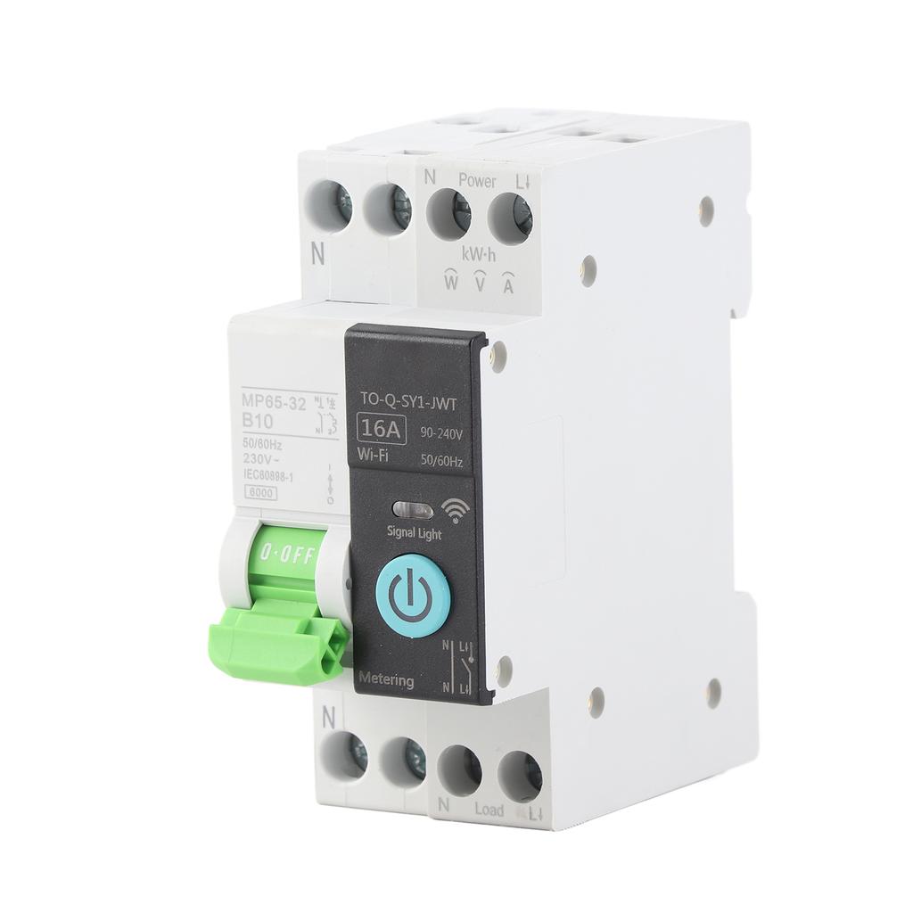 Wifi Intelligent Circuit Breaker for Tuya Remote Mobile APP Control 1P Circuit Breaker for Household