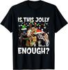 Amuzant Este Asta Suficient de Vesel Vaca Crăciun Fericit Lumină Moș Crăciun Tricou Topuri Tee