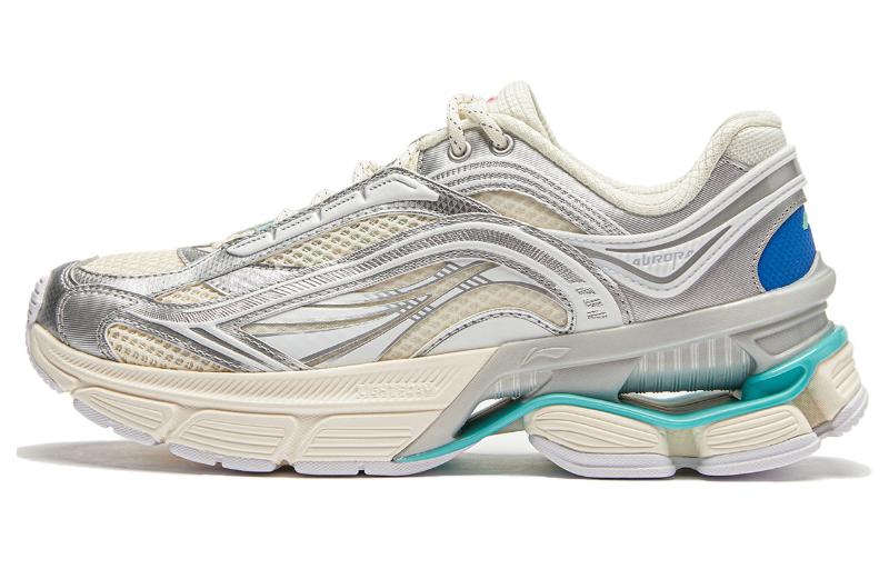 Li Ning Aurora RENEW Амортизация Скользкие Устойчивые к истиранию Низкие Повседневная обувь Женская Серебристо-белый AGCU044-5 37
