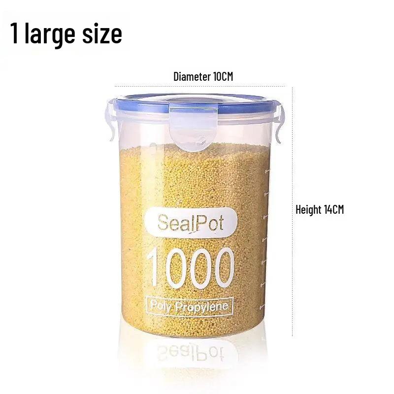 

Квадратный герметичный ящик для хранения зерна - влагонепроницаемые кухонные банки для сухих продуктов