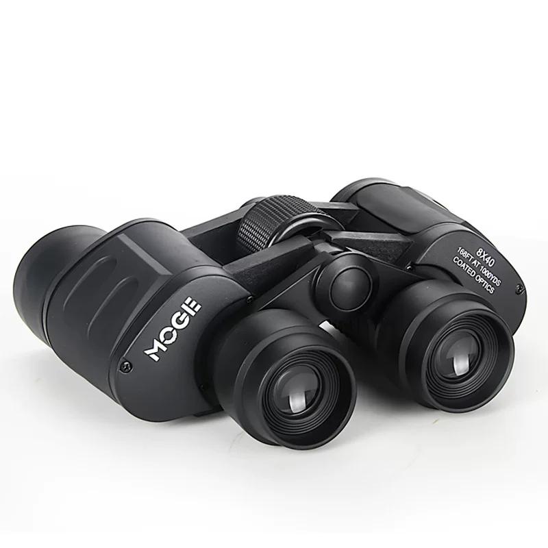 Moge 8x40 Binoculars HD High Power Two Finger Printed Low Light Night Vision Travel Outdoor Pocket Portable Gift
