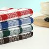 10pcs Large Checkered Cleaning Cloths Absorbent Reusable Dish Towels In Assorted Colors Red, Blue, Yellow, Orange Durable Polyester Fabric for Kitchen