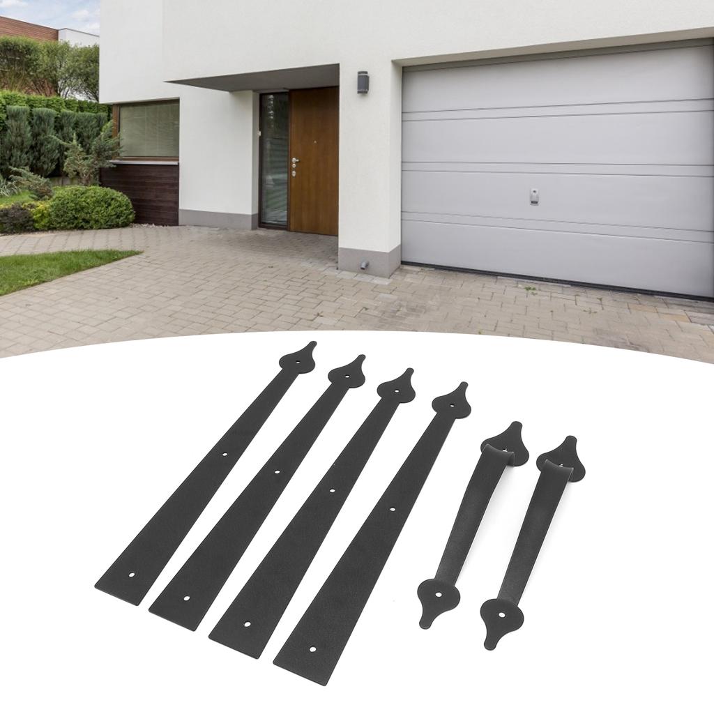Carbon Steel Garage Door Handle Decorative Hinge Handle for Door Shed Garage Cabinet