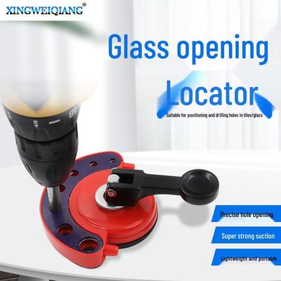 Verstellbarer Glasbohrer-Locator mit Saugnapf zum Fliesenbohren