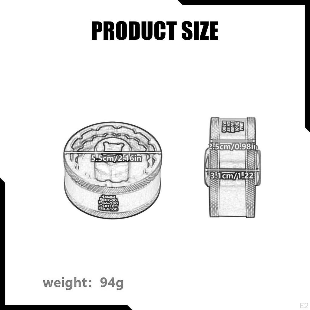 5 in 1 Bottom Bracket Remover BB Wrench Simple Installation Aluminum Alloy Bike Cup