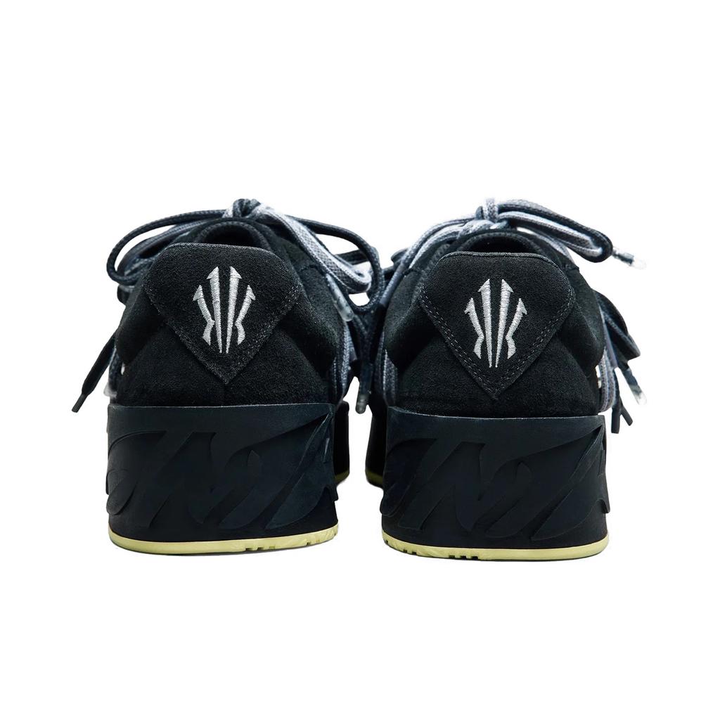 Anta Kyrie Style Hélà Black Original Version Multi-Lace Fashion Trend Shock Absorption Wear-Resistant Basic Black Low-Top Skate Shoes 112611804S-4