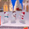 Cute Mini Snowman Ornament Cartoon Snowball Battle Snowman Ornaments  Christmas Gifts