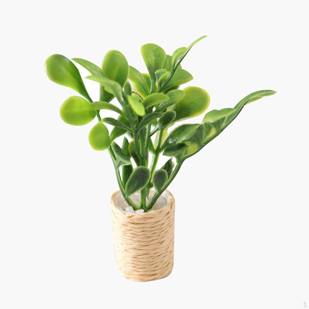 Artificial Potted Mini Toys for Dollhouse Miniature Potted, Simulation Ornaments