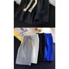 Solid Shorts Summer Men's Fashion Trendy Brand Lightweight Drawstring Basketball Sports Fitness Middle Pants