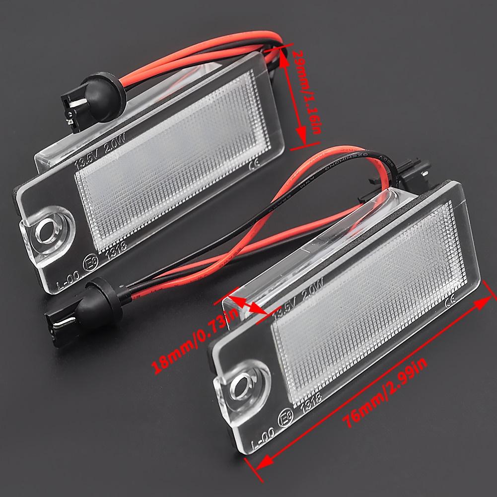 Car Rear White LED License Plate Light Number Plate Lamp For Volvo S60 S80 V70 XC70 XC90
