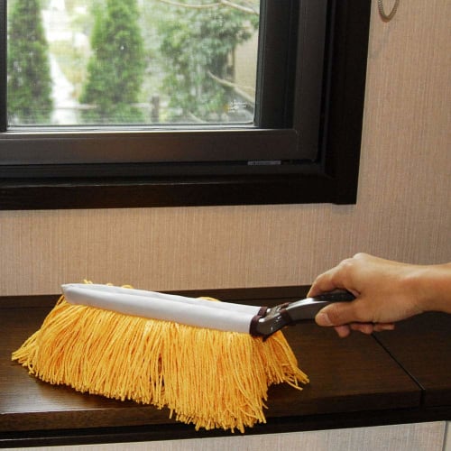 Azuma New-Broenie Hand Mop with Chemical Mop Arm X, 45cm Long, Yellow, N-BR210, for Furniture and Table Areas
