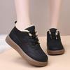 Womens Winter Warm Fleece-Lined Slip-Resistant Cotton Shoes Non-Slip Rubber Sole Comfortable Casual Boots