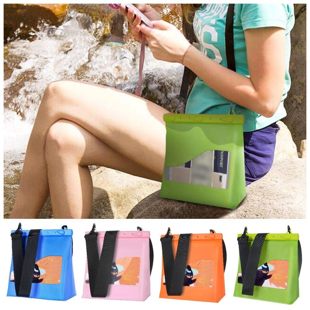 Large Capacity Waterproof Shoulder Bag Adjustable Shoulder Strap Beach Tote Bag Travel