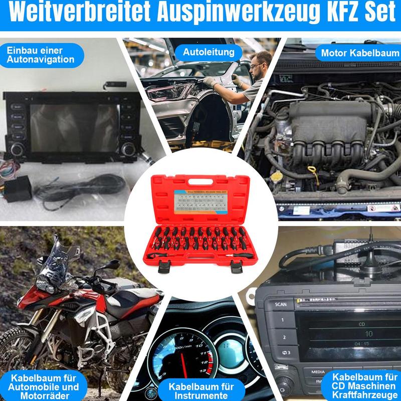 Extractor Tools Kit Electrical Connector Depinning Tool Heavy Duty Wire Release Supplies Harness Plug Picking Needle Extractor