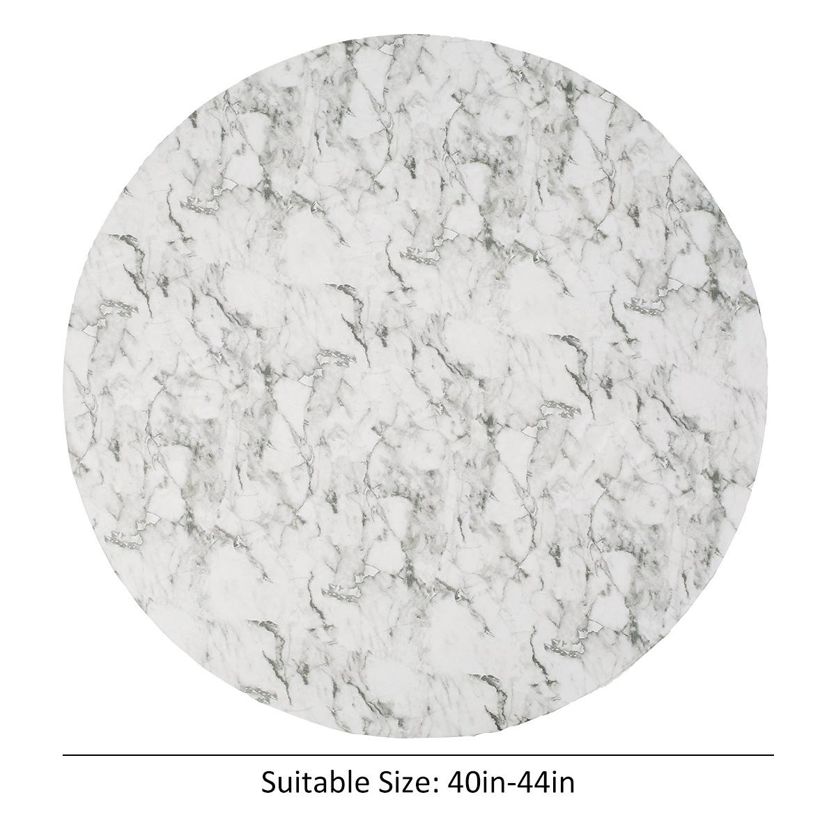 

Круглая скатерть с эластичным краем, водонепроницаемая, маслостойкая, эластичная, круглая, ПВХ, чехлы для столов для домашнего декора, защита стола, дропшиппинг