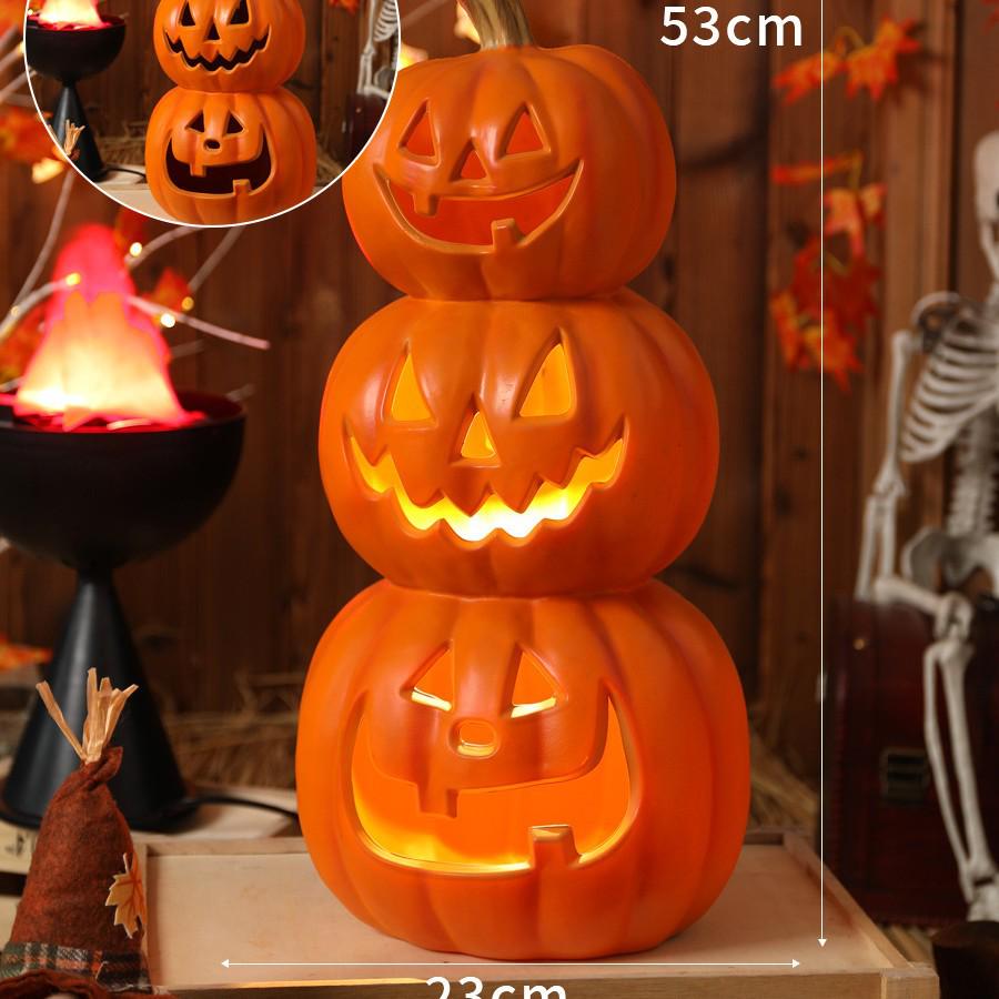 Luminous Large Halloween Pumpkin Lantern: Outdoor Decoration & Shopping Mall Display Props