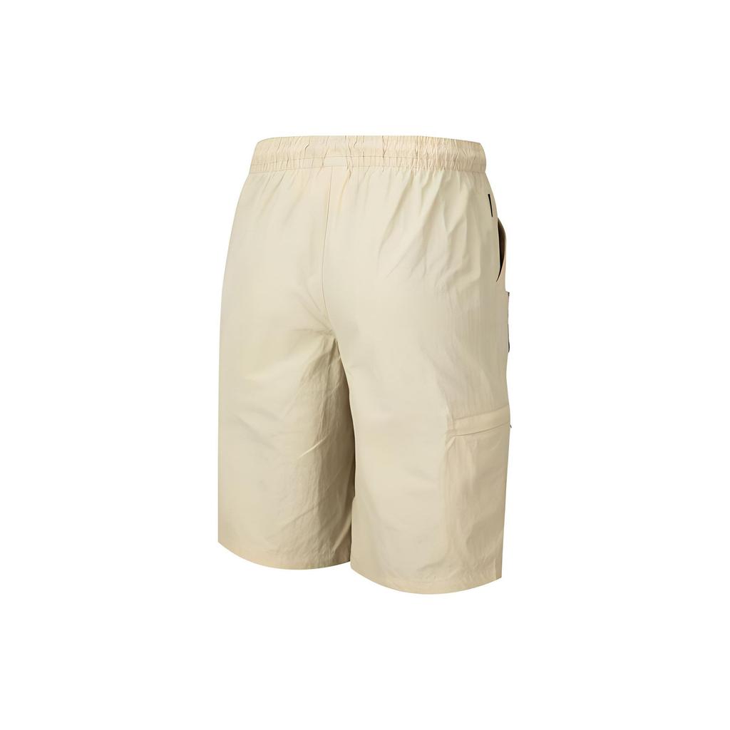 Puma Solid Color Lace-Up Straight Casual Shorts Unisex Shorts Oatmeal 539659-88