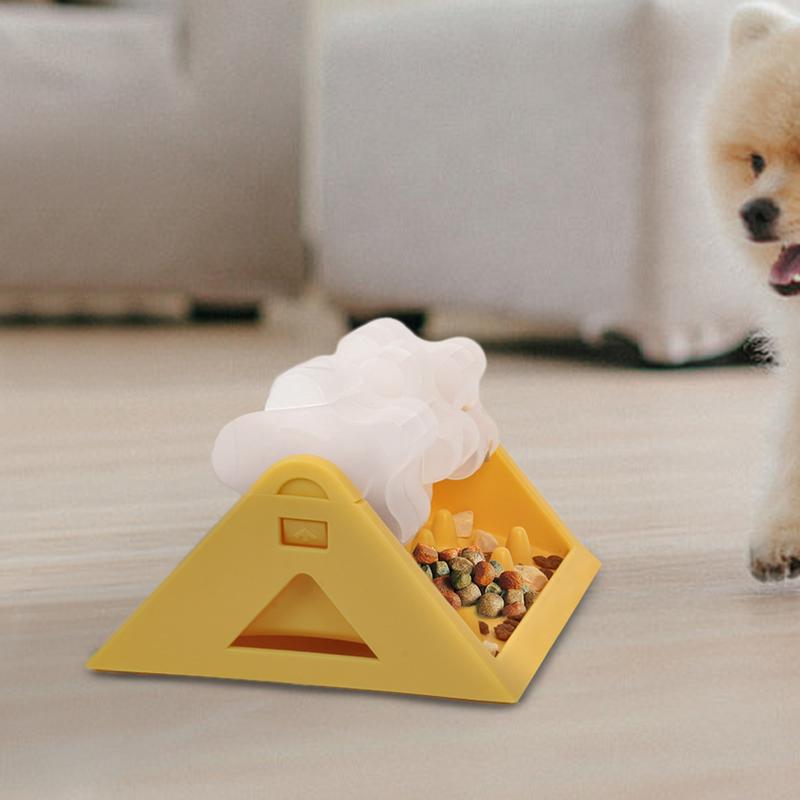 Pet Puzzle Feeder Treat Dispensing Puzzle Toys Training Interactive Puzzle Feeder Adjustable Rotating Flower Slow Feeder Fun