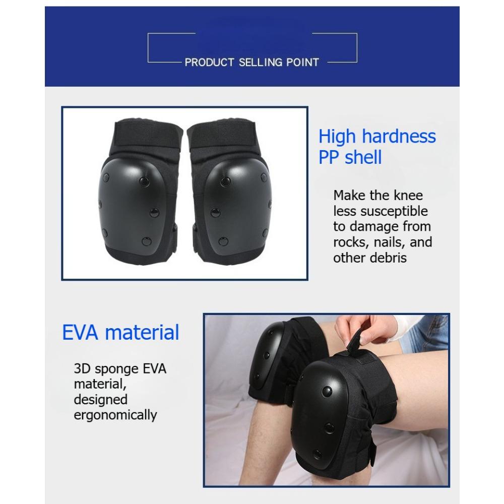 Skateboarding Protective Gear, Thickened, Helmets, Balance Bikes, Ice Skating, Knee Pads, Roller Skating Protective Gear, 7-piece Set