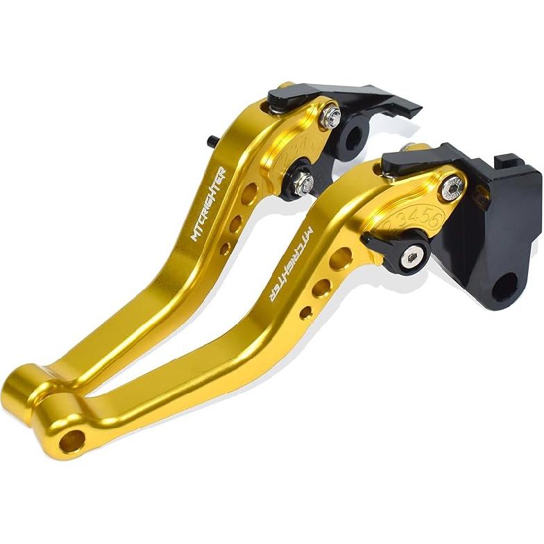 Compatible with Triumph Street Scrambler 2017-2022 Short Brake Lever Clutch Lever, CNC Aluminum Alloy Made (Black)