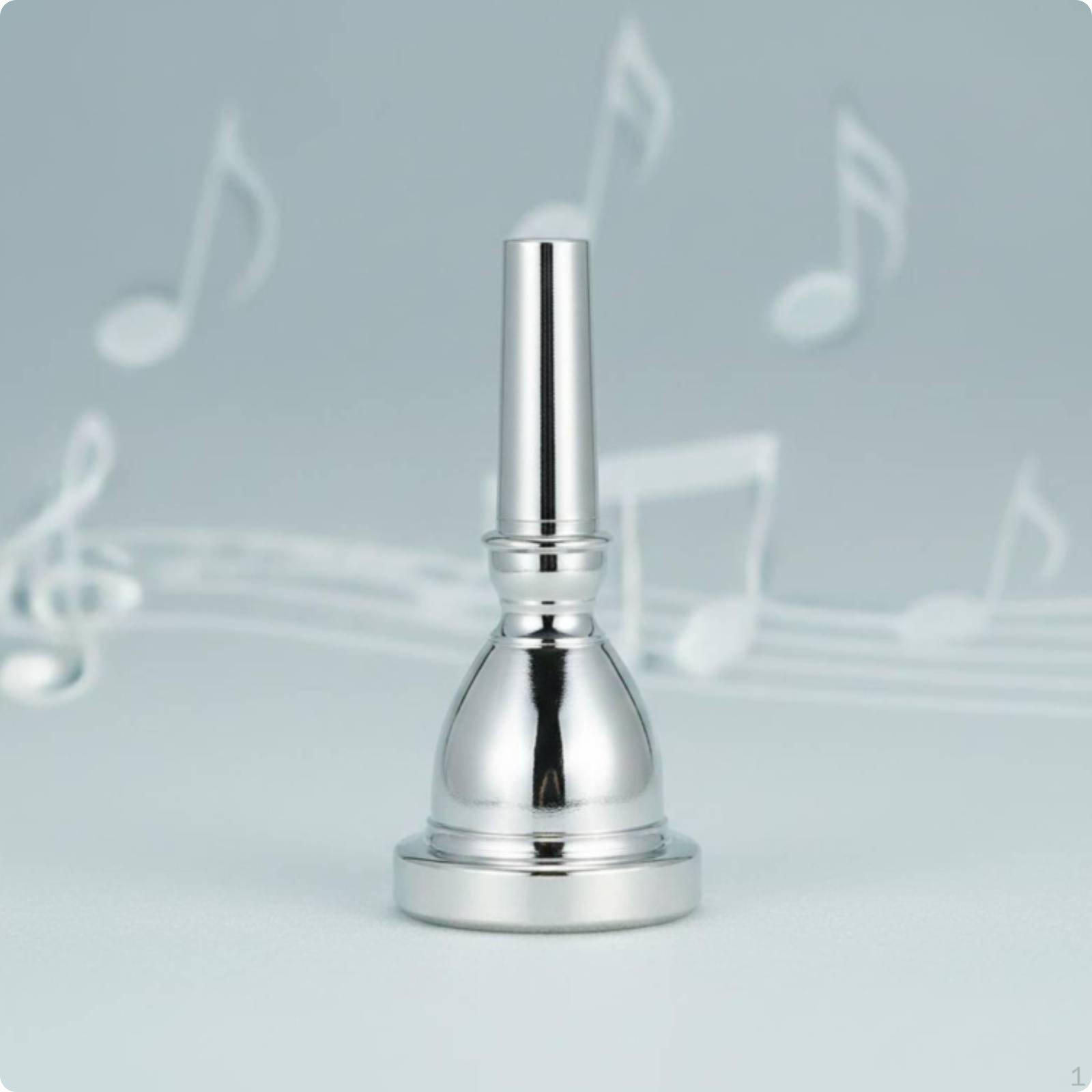 Tuba Mouthpiece Sousaphone Embouchure Piece Replacement Part Silver Metal Brass